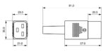 Βύσμα Ρεύματος 3 Pin C19 Θηλυκό Καλωδίου 250VAC 16A Schurter 4795.0000 - Image 2