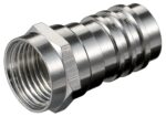Βύσμα F Αρσενικό Πρεσαριστό Καλωδίου RG6 Φ7mm Μεταλλικό Goobay 11861