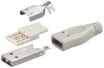Βύσμα USB 2.0 Type A Αρσενικό Καλωδίου Κολλητό Goobay 12025
