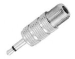 Adaptor F Θηλυκό σε 3.5mm Mono Αρσενικό Μεταλλικό Ultimax V7254