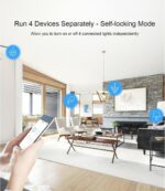 SONOFF 4CHPRO R3 Smart Διακόπτης Wi-Fi 4 Εξόδων 220VAC 40A με Τηλεχειρισμό 433MHz, Υποστήριξη Ξερών Επαφών, Μέτρηση Κατανάλωσης, DC & AC Motor Control - Image 2