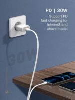 LDNIO Καλώδιο Ταχείας Φόρτισης & Data USB-C σε Lightning 30W PD 2m Λευκό LC132I - Image 2