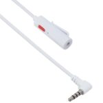 Καλώδιο 3.5mm 4 Pin Αρσενικό σε Stereo Θηλυκό + Μικρόφωνο για Ακουστικά 0.6m 18214 Λευκό