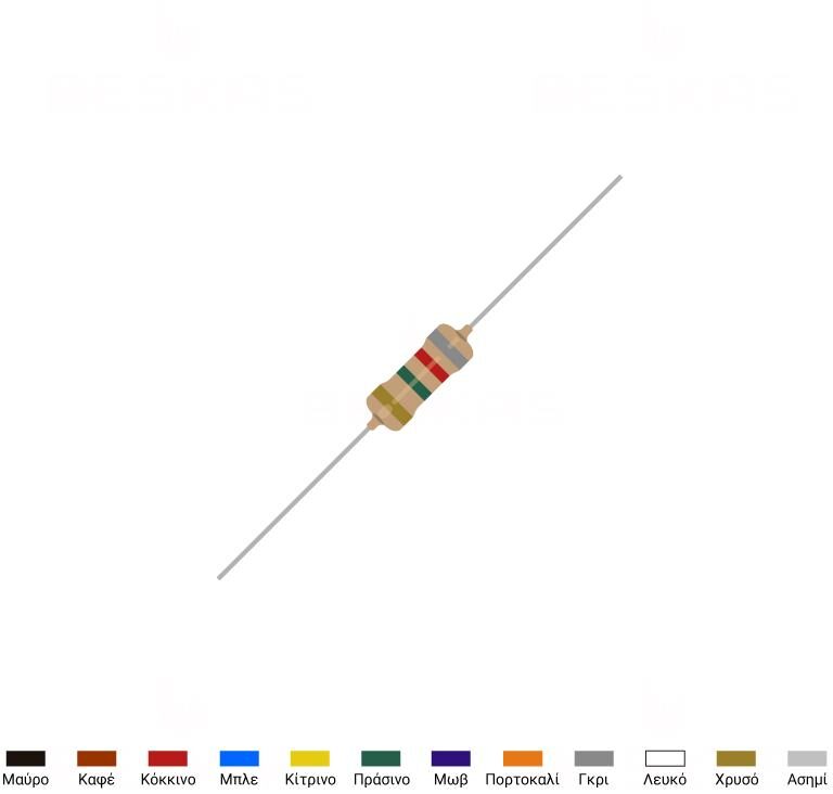 183556-o1.jpg Αντίσταση Άνθρακος 8.2MΩ 0.25W ±5% - Image 1