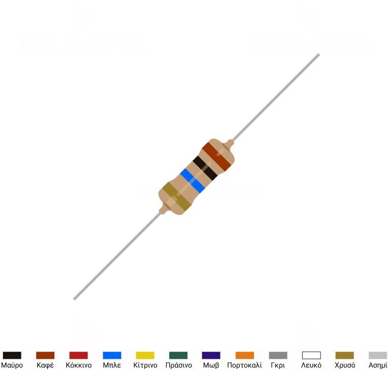 183648-o1.jpg Αντίσταση Άνθρακος 10MΩ 1W ±5% - Image 1