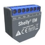 Shelly EM + 50A Clamp Smart Wi-Fi Διακόπτης Παρακολούθησης & Μέτρησης Κατανάλωσης 2 Καναλιών 220VAC έως 120Α με 1x Clamp 50A - Image 2