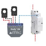 Shelly EM + 50A Clamp Smart Wi-Fi Διακόπτης Παρακολούθησης & Μέτρησης Κατανάλωσης 2 Καναλιών 220VAC έως 120Α με 1x Clamp 50A - Image 3