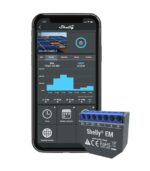 Shelly EM + 50A Clamp Smart Wi-Fi Διακόπτης Παρακολούθησης & Μέτρησης Κατανάλωσης 2 Καναλιών 220VAC έως 120Α με 1x Clamp 50A - Image 4