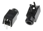 Βύσμα 2.5mm Stereo Θηλυκό για PCB Πλαστικό Μαύρο