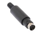 Βύσμα Mini DIN 3 Pin Αρσενικό Καλωδίου Πλαστικό Μαύρο