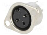 Βύσμα DIN 3 Pin Θηλυκό για Panel Μεταλλικό DC-112
