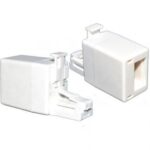 Adaptor Τηλεφωνικό RJ11 6P4C Αρσενικό σε Τηλεφωνικό Αγγλίας BT Socket