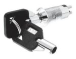 Διακόπτης με Κλειδί OFF-ON 90°, 2 Θέσεων 2 Pin SPST, 0.5A/250VAC, Φ12mm