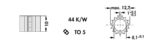 Ψύκτρα Αλουμινίου Ασημί Φ12.7mm TO5 SKK510 Fischer Elektronik - Image 2