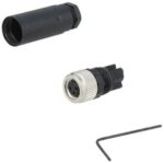 Βύσμα Μ8 Θηλυκό 3 Pin για Καλώδιο, 4Α IP67 60V Weidmuller 1803870000 SAIB-M8-3P - Image 2