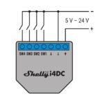 Shelly Plus i4 DC Smart Ψηφιακός Εντολέας Wi-Fi 4 Εισόδων 5-24VDC - Image 4