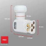 Opticum LQP-04H Quad LNB 0.1dB για 4 Δέκτες - Image 2
