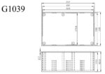 Κουτί Κατασκευών Πλαστικό ABS Μαύρο 217x138x82.2mm με Οδηγούς για PCB Gainta G1039B - Image 3