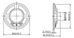Μεγάφωνο Mini Φ66mm 0.50W 8Ω Διαφανές Loudity LD-SP-6608 - Image 2