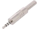 Βύσμα 3.5mm 4 Pin Αρσενικό Μεταλλικό Επίχρυσο Καλωδίου Cliff  FC68124M