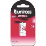 Uniross Μπαταρία Λιθίου CR123A 3V 1τμχ UNCR123A-B1