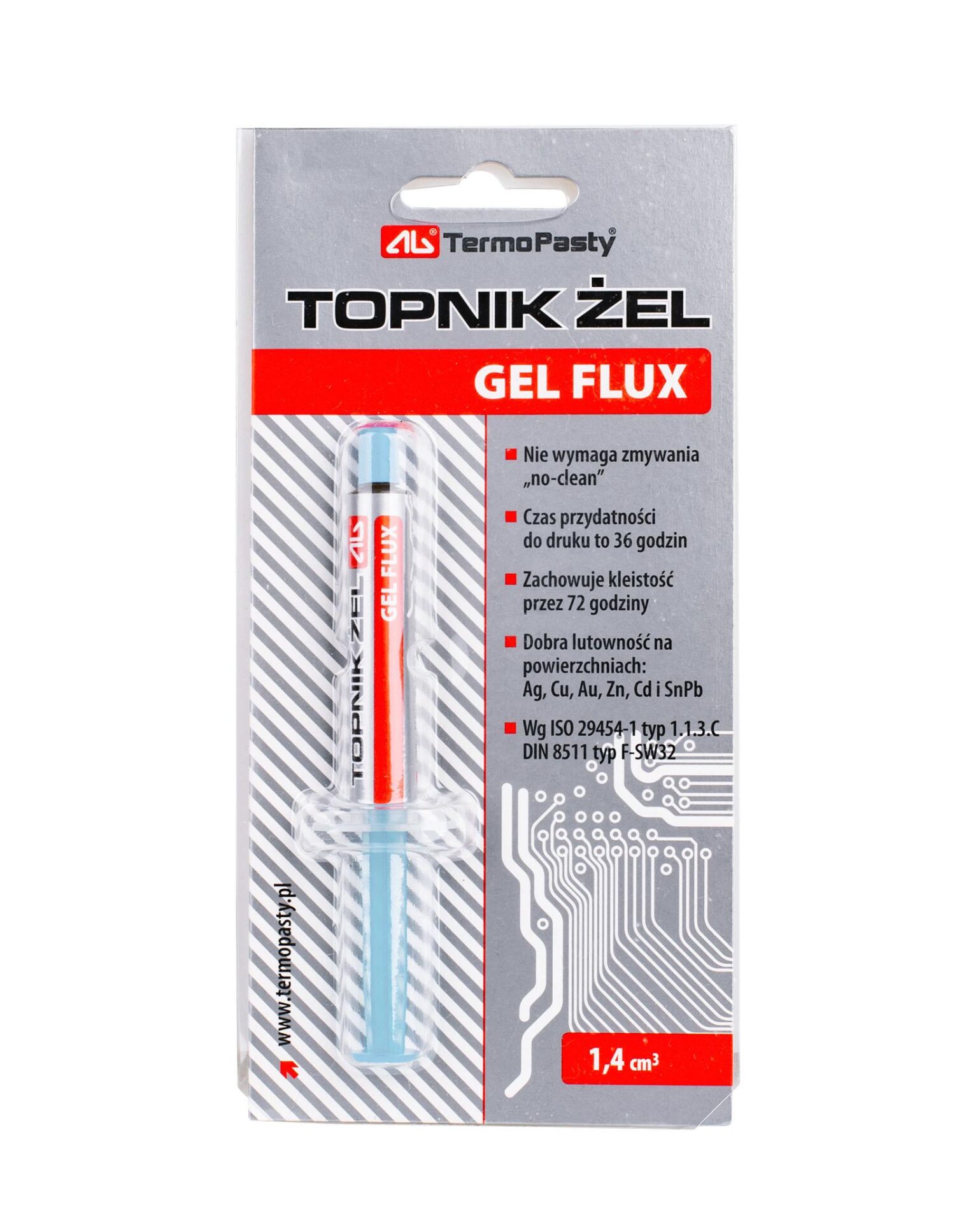 329435-o1-2.jpg Flux Gel Ρητίνης (Σολντερίνη) 1.4ml Τύπου RMA για Κολλήσεις SMD σε Σύριγγα AG Termopasty ART.AGT-047 - Image 1