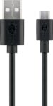 Καλώδιο Φόρτισης & Data USB-A σε Micro USB 10W 0.5m Μαύρο Goobay 38659