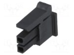 Βύσμα Molex Micro-Fit 3.0, 2 Pin Θηλυκό με Βήμα 3mm για Καλώδιο, Χωρίς Επαφές Molex 43025-0200