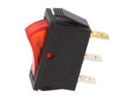 Διακόπτης Rocker OFF-ON 3 Pin SPST, Φωτιζόμενος Κόκκινος 15A/250VAC, για Άνοιγμα 30.3x10.6mm Ninigi RSI1013C3RD - Image 2