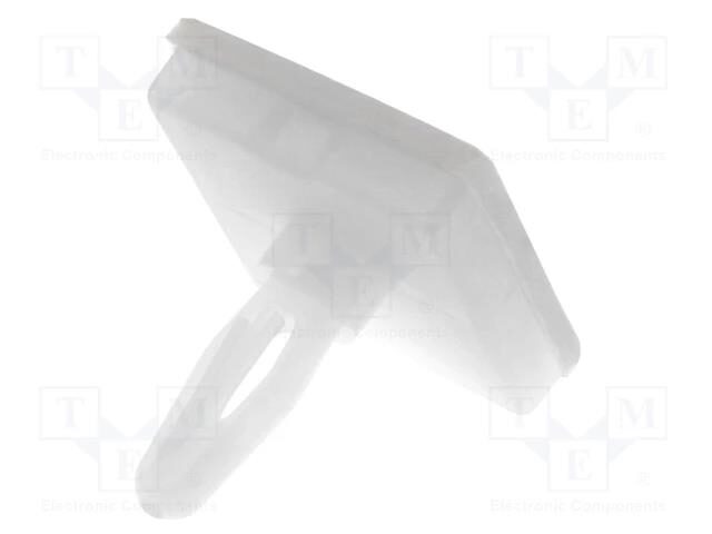 441663-o1-1.jpg Αποστάτης PCB Πλαστικός Αυτοκόλλητος 4.8mm 12.5x12.5mm Λευκός Fix&Fasten FIX-JSS-4.8 - Image 1