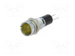 Ενδεικτική Λυχνία LED Κίτρινη Φ8mm 12VDC για PCB Mentor 2692.8271