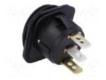 Διακόπτης Rocker IP65 OFF-ON 3 Pin SPST, Φωτιζόμενος Κόκκινος 10A/250VAC, Φ24mm SCI R13-203B84-01-BRRN5 - Image 2