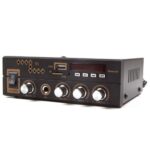 Megasound T1 Ραδιοενισχυτής Ήχου Stereo 2x20W RMS 4-16Ω FM/USB/SD/MIC/Bluetooth Μαύρος