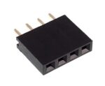 Βέργα Ακίδων (Pin Header) Θηλυκή 4 Pin (1x4) Ίσια για PCB με Βήμα 2.54mm Connfly DS1023-1*4S21