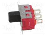 Διακόπτης Συρόμενος ON-ON 3 Pin SPDT, 2A/250VAC, 19.56x6.6x11.43mm IC Switches IC1105S1M1QE2 - Image 2