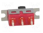 Διακόπτης Συρόμενος ON-ON 3 Pin SPDT, 2A/250VAC, 19.56x6.6x11.43mm IC Switches IC1105S1M1QE2 - Image 3