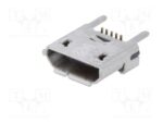 Βύσμα Micro USB 2.0 Type B 5 Pin Θηλυκό Κάθετο για PCB SMD Molex 105133-0011
