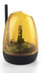 Φάρος LED 12/24VDC & 230VAC Πορτοκαλί Strobe Εφέ με Κεραία 433MHz IP54 Φ102x87x127mm Autotech