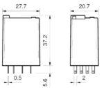 Ρελέ Ηλεκτρομαγνητικό 12VDC 7A 4 Επαφών N.O+N.C 14 Pin Βάσης Finder 55.34.9.012.0040 - Image 3