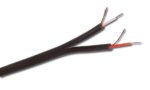 Καλώδιο Ήχου Εύκαμπτο 2x4mm με Θωράκιση Flat Μαύρο 1m Hilec MEP/ASY