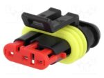 Βύσμα Οχημάτων Superseal 1.5 Θηλυκό 3 Pin IP67 Καλωδίου, Χωρίς Επαφές TE Connectivity 282087-1