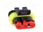 Βύσμα Οχημάτων Superseal 1.5 Θηλυκό 3 Pin IP67 Καλωδίου, Χωρίς Επαφές TE Connectivity 282087-1 - Image 3