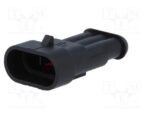Βύσμα Οχημάτων Superseal 1.5 Αρσενικό 3 Pin IP67 Καλωδίου, Χωρίς Επαφές TE Connectivity 282105-1
