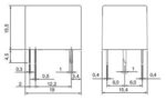 Ρελέ Ηλεκτρομαγνητικό 3VDC 10A/240VAC 1 Επαφής NO+NC 5 Pin για PCB Relpol RM50-3011-85-1003 - Image 4