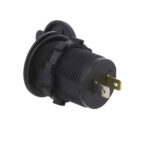 4Carmedia Φορτιστής Οχημάτων 12÷24VDC με 2x USB-A 2.1A για Panel με Faston CAR-USBX2-WH - Image 3