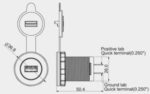 SCI Φορτιστής Οχημάτων 12÷24VDC με 1x USB-A 2.1A για Panel A13-194A-BB3 - Image 3