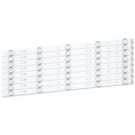 LED Backlight 5 LED για Skyworth / Sencor 43" 5800-W43001-5P00 VER02.00 Σετ 8τμχ