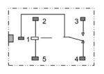 Ρελέ Ηλεκτρομαγνητικό 12VDC 16A 1 Επαφής N.C+N.O 5 PIN για PCB Omron G5LE-1-E-12 - Image 3