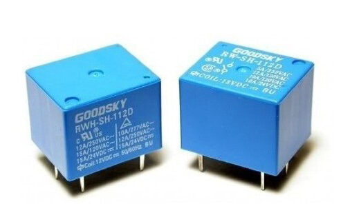 493792-o1.jpg Ρελέ Ηλεκτρομαγνητικό 12VDC 12A 1 Επαφής N.C+N.O. 5 Pin για PCB Goodsky RWH-SH-112D - Image 1