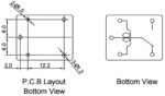 Ρελέ Ηλεκτρομαγνητικό 12VDC 12A 1 Επαφής N.C+N.O. 5 Pin για PCB Goodsky RWH-SH-112D - Image 2